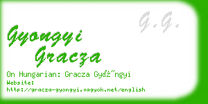 gyongyi gracza business card